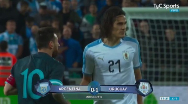 Cavani invita a pelear a Messi en el Argentina-Uruguay: ''Cuando quieras''