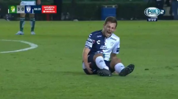 La dura lesión de Eugenio Pizzuto, compañero de Denil Maldonado en Pachuca