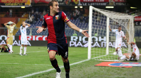 David Suazo debutó con la camisa del Catania