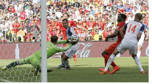 Las mejores imágenes del juego Russia vs Bélgica