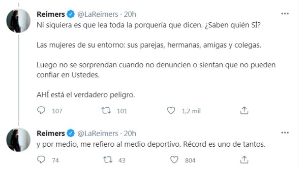 La fuerte riña entre periodista de Fox Sports y su colega: ''Qué jodi** ha de ser para ti saber lo que provocas''