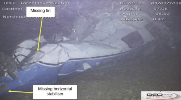 Caso Emiliano Sala: Revelan nuevas fotos de cómo quedó la aeronave del argentino bajó el mar&nbsp;&nbsp;
