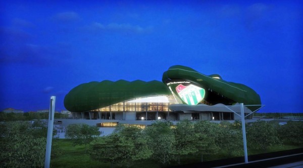 ¡INCREÍBLE! El imponente estadio turco que tiene forma de cocodrilo