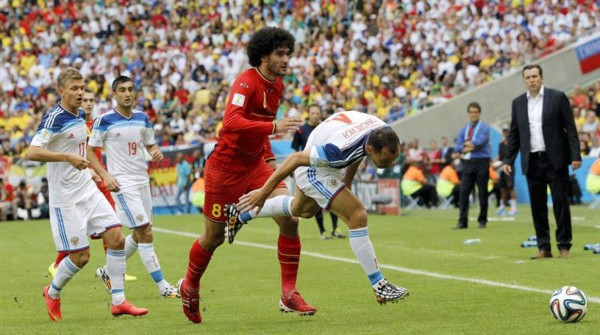 Las mejores imágenes del juego Russia vs Bélgica