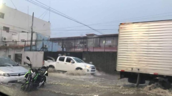 FOTOS: El caos que desató más de una hora de lluvia en San Pedro Sula