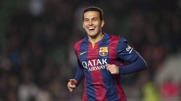 Pedro en su época como futbolista del Barcelona ganó tres veces la Champions League.