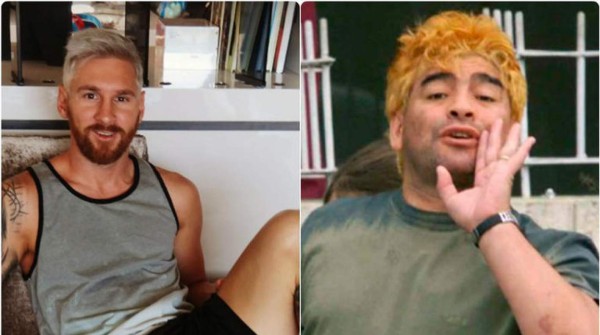 Messi se pinta el pelo y ahora es víctima de los crueles memes