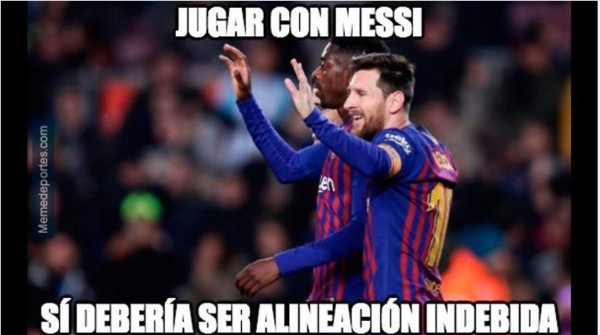 Los memes destrozan a Messi pese a su partidazo en la paliza del Barcelona al Eibar
