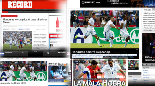 Prensa mexicana: 'Honduras amarró el repechaje”