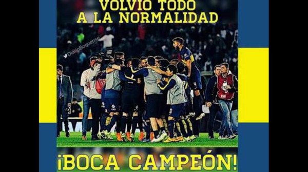 Los mejores memes del título de Boca Juniors en Argentina