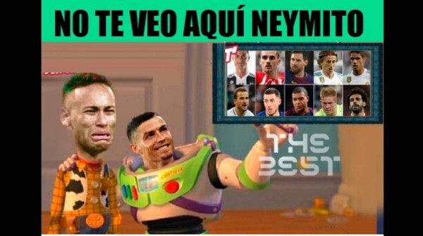 MEMES: Hacen pedazos a Neymar por no ser nominado para los premios The Best