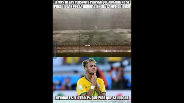 Memes tras la suspensión del clásico Argentina-Brasil