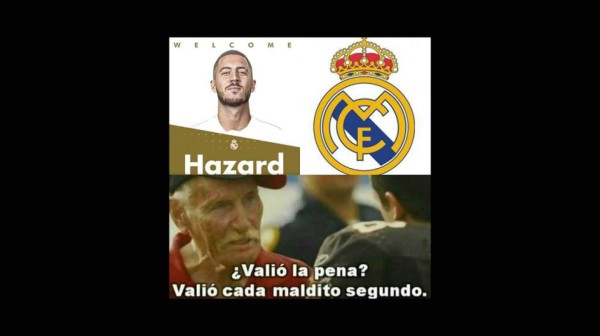 ¡Para morir de risa! Los memes de la presentación de Eden Hazard con el Real Madrid