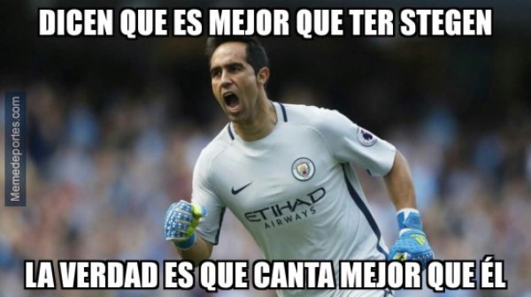 ¡Acribillan a Claudio Bravo y Guardiola en los memes de la Champions League!