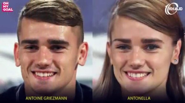 Así se verían las grandes estrellas del fútbol si fuesen mujeres