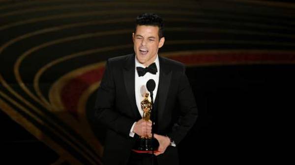 HOLLYWOOD, CALIFORNIA: (EDITORS NOTE: Retransmission with alternate crop.) Rami Malek accepts the Actor in a Leading Role award for 'Bohemian Rhapsody' onstage during the 91st Annual Academy Awards at Dolby Theatre on February 24, 2019 in Hollywood, California. Kevin Winter/Getty Images/AFP