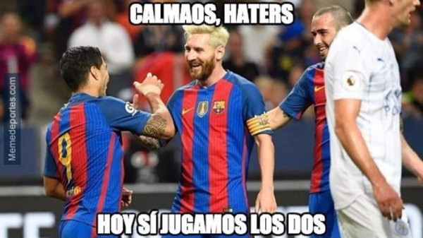 Lionel Messi y Luis Suárez son protagonistas de los divertidos memes