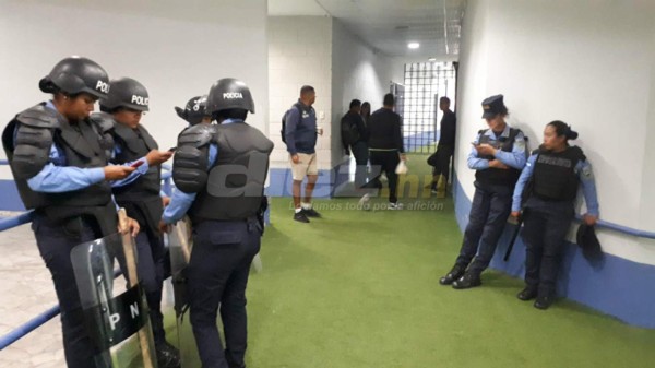 Así resguarda la policía el clásico de semifinal entre Olimpia y Motagua