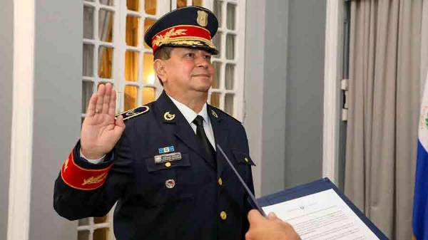 El director general de la Policía Nacional Civil de El Salvador, Mauricio Arriaza Chicas en vida.