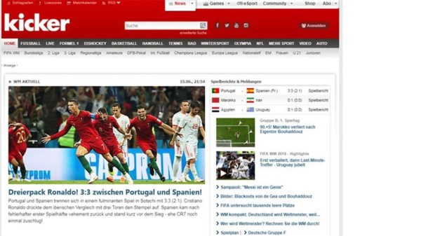 Prensa mundial se rinde a Cristiano Ronaldo tras maravilloso debut en Rusia 2018