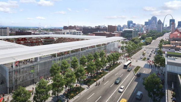 Otro majestuoso estadio en MLS: St. Louis SC presenta la maqueta del recinto que construirá