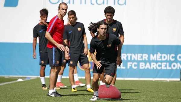 FOTOS: Choco Lozano entrenando al lado de Iniesta, Messi, Piqué y Suárez