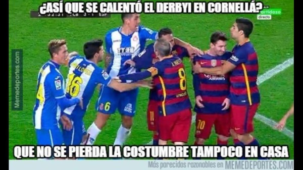 Los mejores memes del Barcelona-Espanyol en Copa del Rey