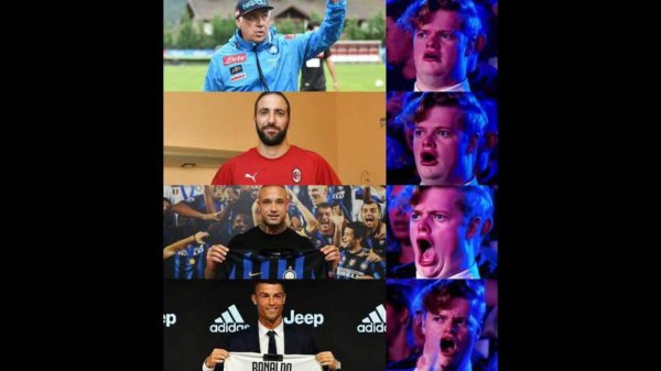 ¡No se salva! Higuaín y los divertidos memes tras su llegada al Milan