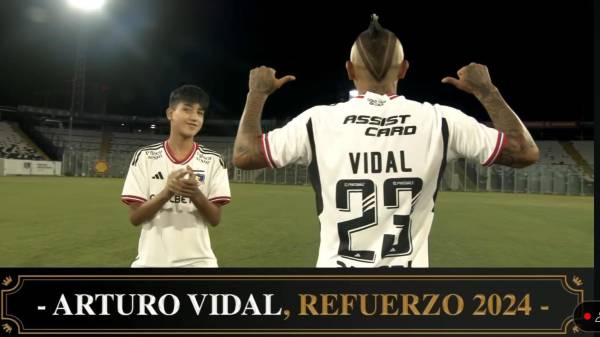 Arturo Vidal usará su clásica camiseta 23 con el Colo Colo de Chile.