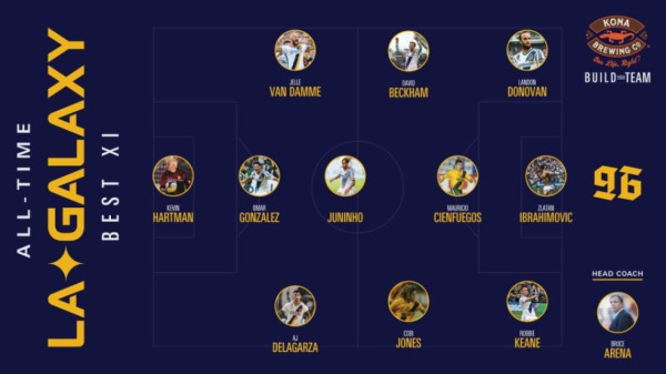 LA Galaxy presentó su mejor 11 de todos los tiempos con un centroamericano entre las estrellas