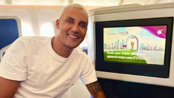 Keylor Navas arribó el martes a Doha, Qatar.