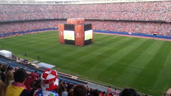Llenazo impresionante en el estadio Vicente Calderón