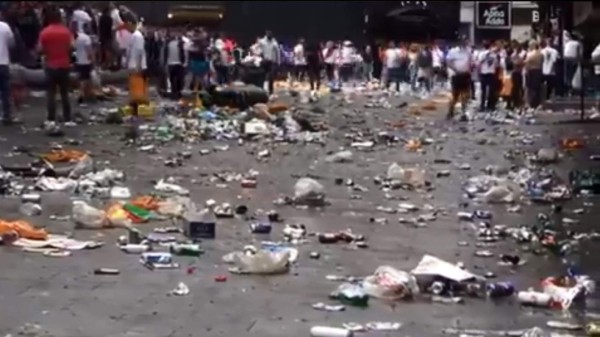 Vandalismo e insultos: Los deplorables mensajes y agresiones de hinchas ingleses tras perder la Eurocopa