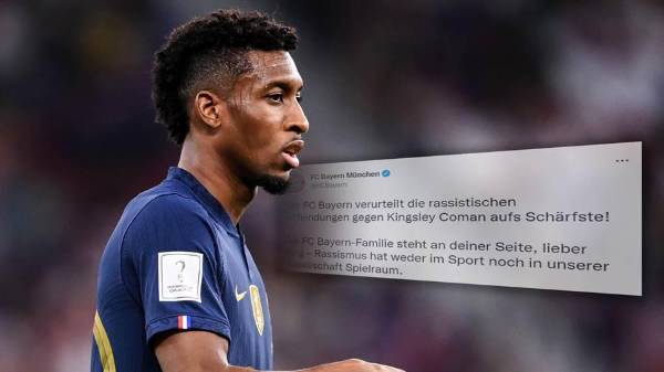 Bayern Múnich muestra su apoyo a Kingsley Coman, objeto de insultos racistas.