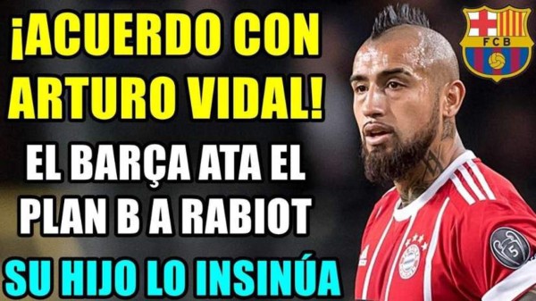 Para reír: Vidal y los graciosos memes tras fichar con el Barcelona