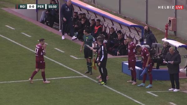 Rigoberto Rivas ingresó al minuto 57 por Nicola Bellomo.