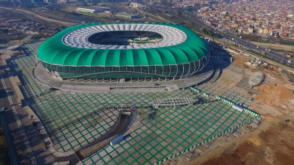 ¡INCREÍBLE! El imponente estadio turco que tiene forma de cocodrilo