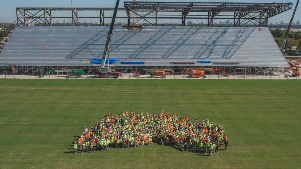 Así está quedando el estadio del Inter de Miami de Beckham para su debut en la MLS