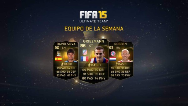 Pirlo, Silva y Robben entre los jugadores de la semana de FIFA 15
