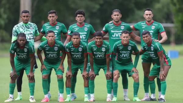 El equipo que utilizó Marathón en el amistoso ante Panteras FC.