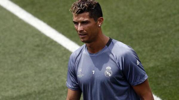 Una de las últimas veces que Cristiano se entrenó en Valdebebas con el Real Madrid. FOTO Archivo.