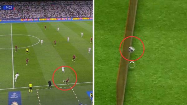 La cámara 3D muestra que el balón si salió por completo.