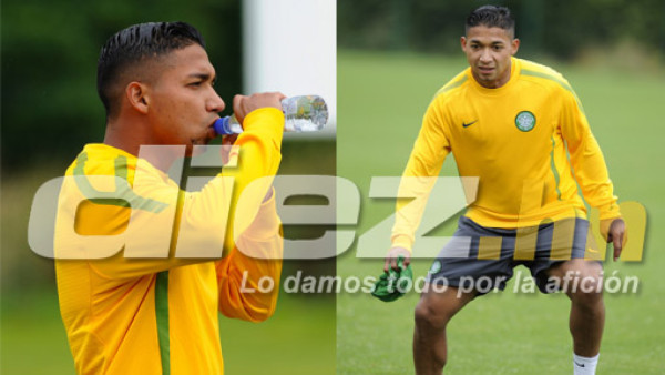 Emilio Izaguirre entrenó con el Celtic
