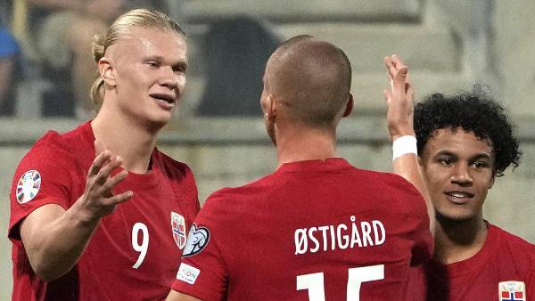 VIDEO: Así fue el doblete de Haaland con la selección de Noruega; el primero del “androide” es un balazo