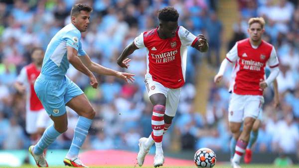 Arsenal vs Manchester City, el primer partido del 2022.