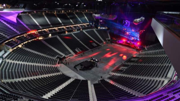 The arena is seen set up for its first concert during the grand opening of MGM Resorts International's T-Mobile Arena Wednesday, April 6, 2016. CREDIT: Sam Morris/Las Vegas News Bureau