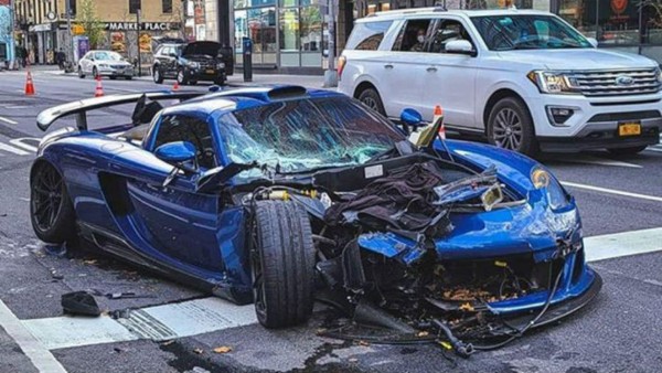 Destruye su Porsche Gemballa Mirage GT en New York; se fuga, pero la policía lo intercepta