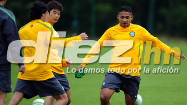 Emilio Izaguirre entrenó con el Celtic