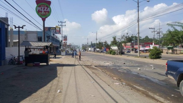 Las imágenes del sorpresivo paro de transporte en varias ciudades de Honduras