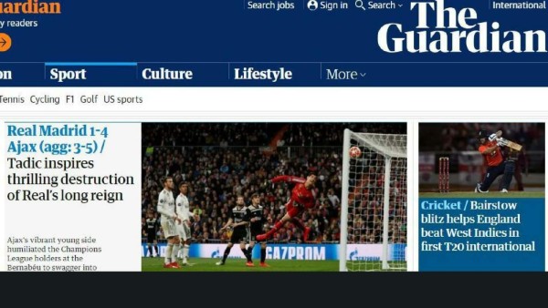 Así lucen las portadas del mundo el día después del fracaso del Real Madrid